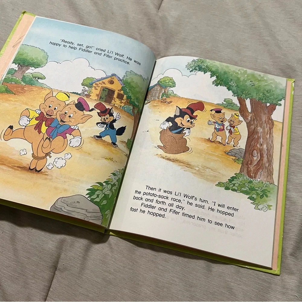 Vintage 1986 Disney‎ Li’l Wolf Saves the Day Book Fun-to-Read Vol 16